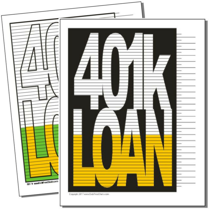401k Loan Payoff Chart  Debt Free Charts
