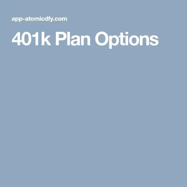 401k Plan Options
