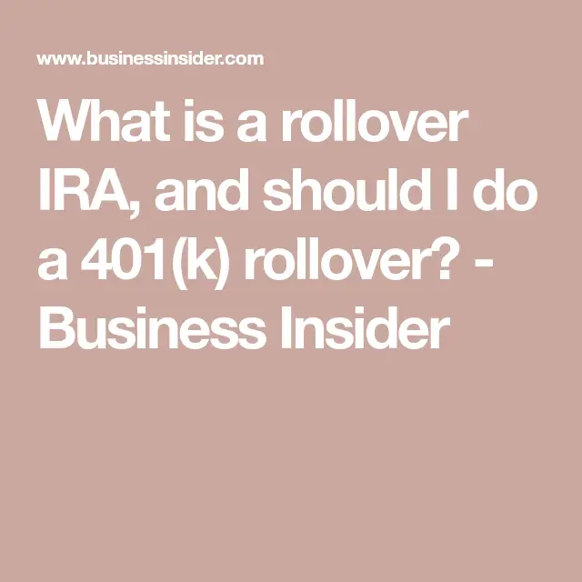 A rollover IRA can make retirement savings less complicated, no matter ...