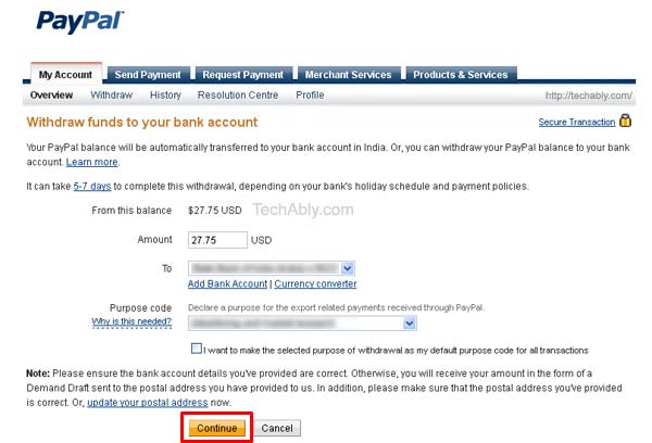 Can you transfer money from paypal to your bank account ...