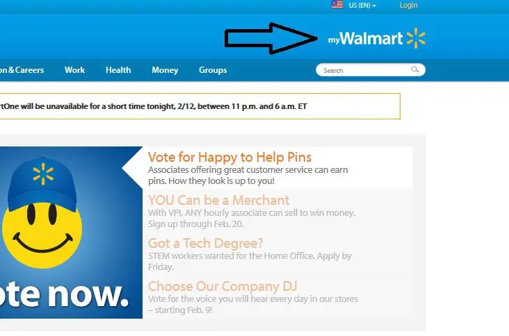 How do I view my work schedule at Walmartone.com?