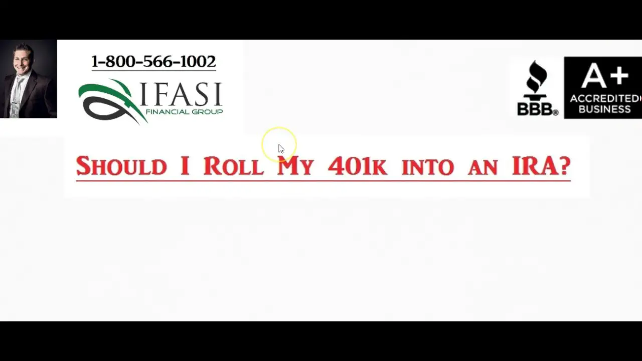Should I Roll My 401k into an IRA